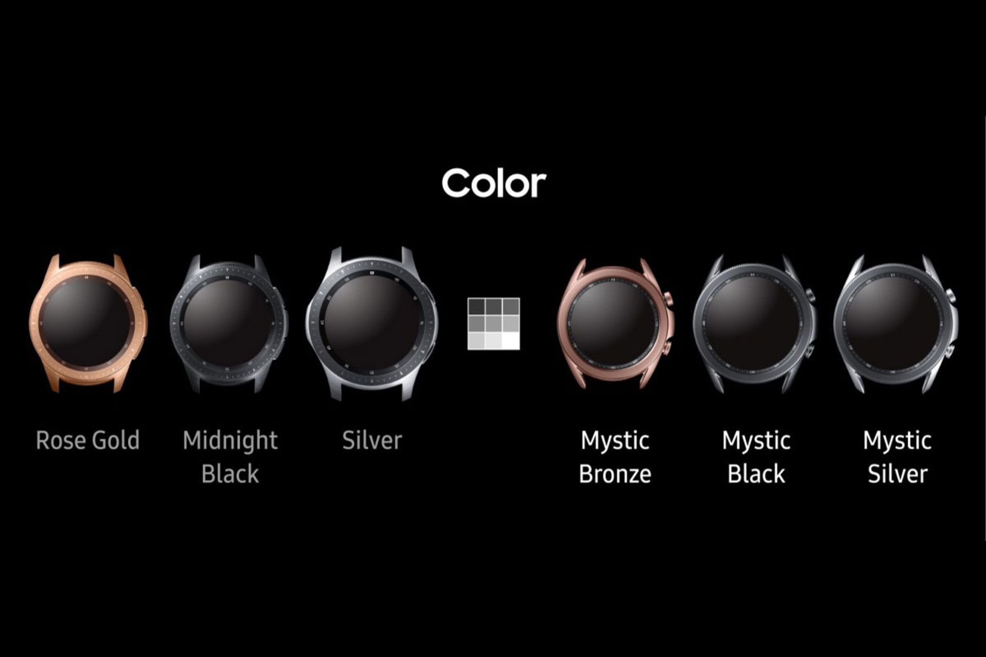 رنگ های مختلف ساعت های هوشمند سامسونگ