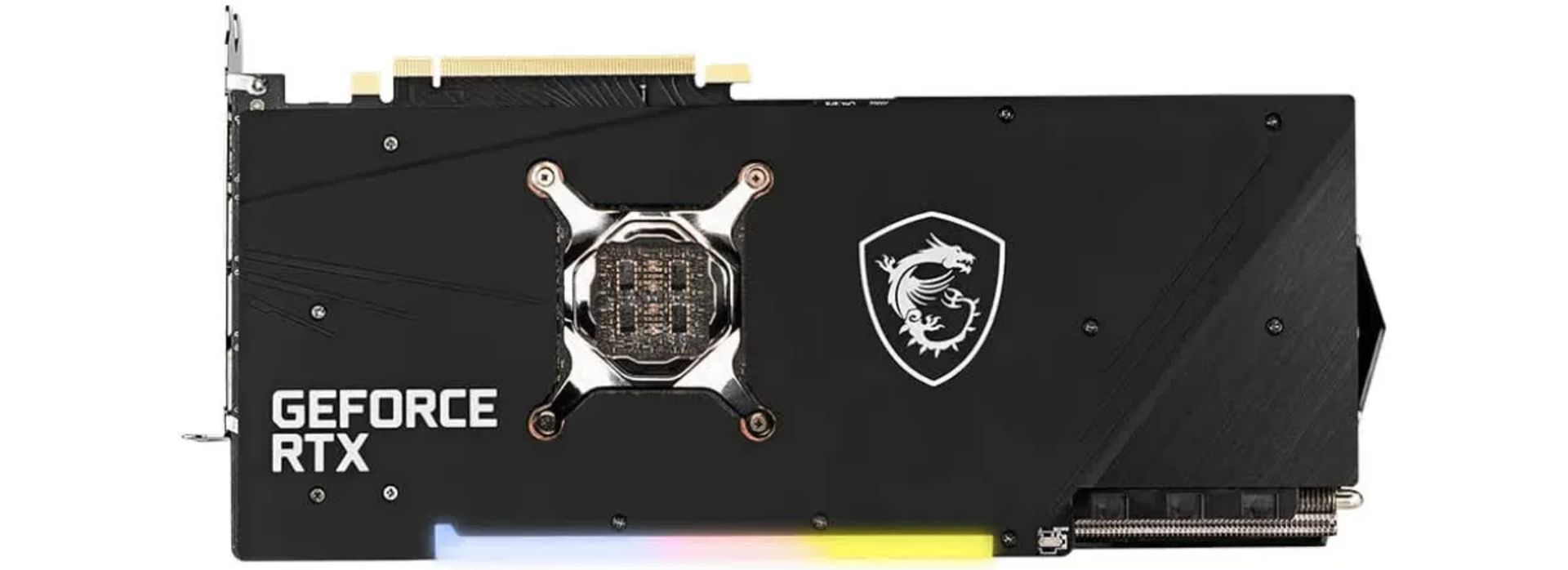 بخش پشتی کارت گرافیک GeForce RTX 3080 Gaming X Trio