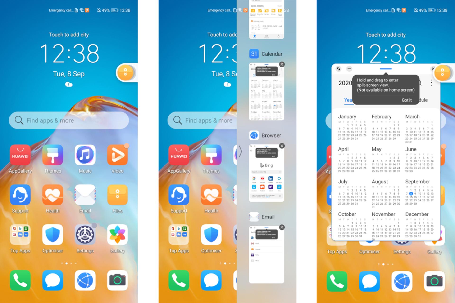 قابلیت مولتی تسکینگ رابط کاربری EMUI 11 هواوی