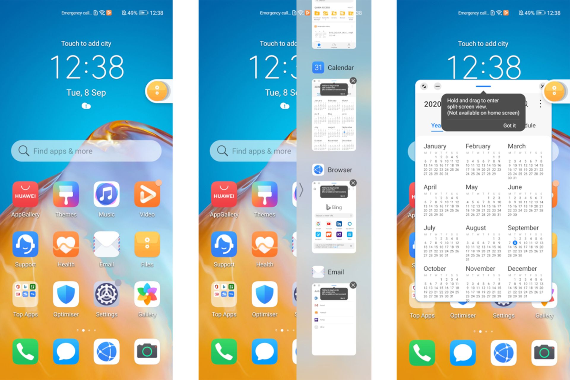 قابلیت مولتی تسکینگ رابط کاربری EMUI 11 هواوی
