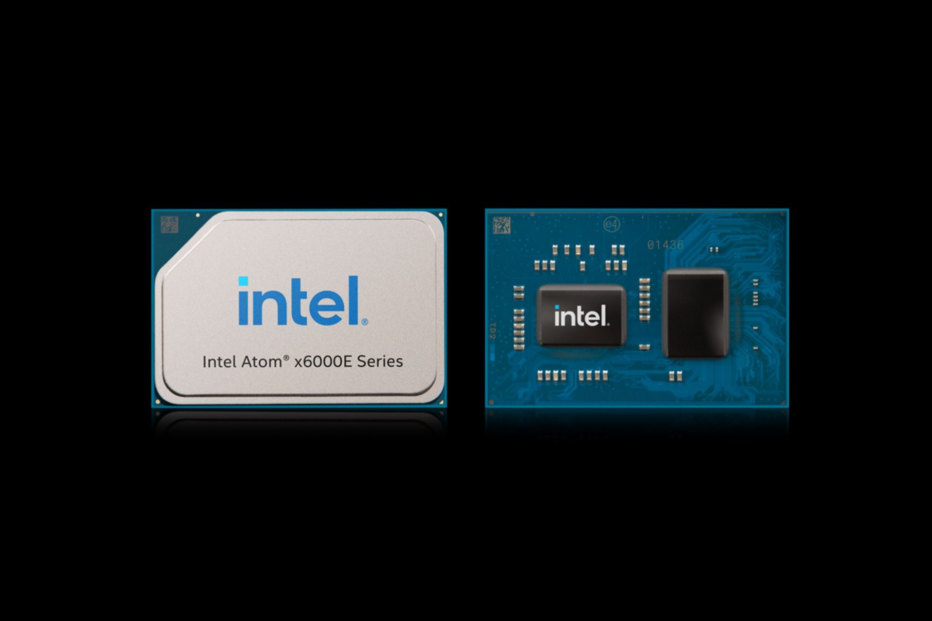 تراشه اینتل Intel Atom X6000E از نمای جلو و پشت