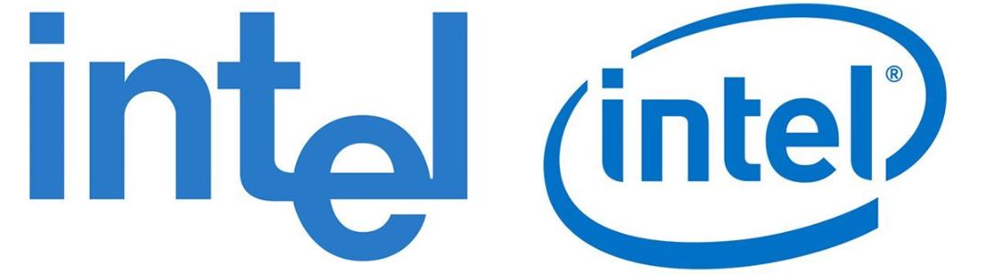 دو لوگو اول اینتل / Intel تاریخچه لوگو