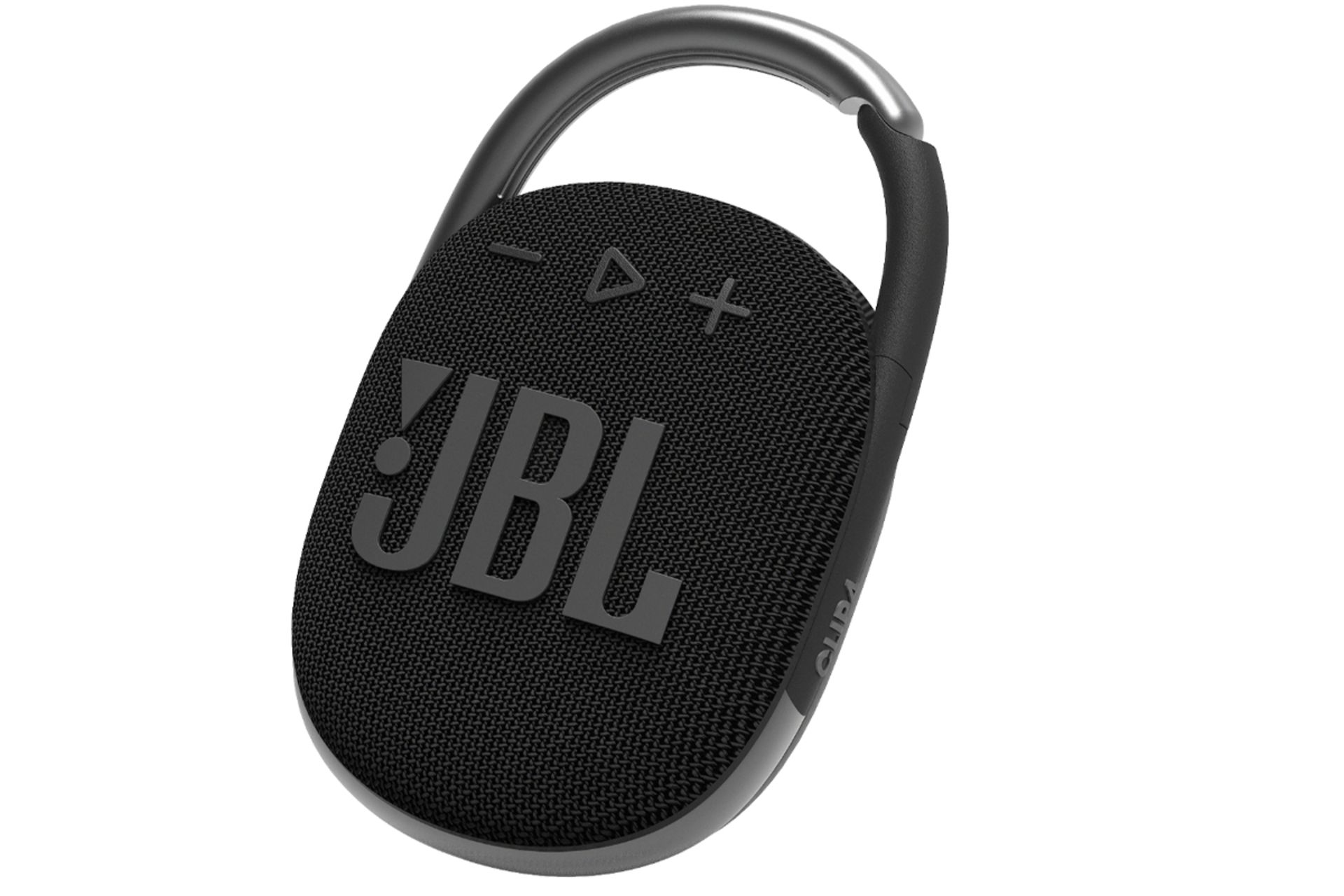 اسپیکر بلوتوثی جی بی ال کلیپ JBL Clip 4 از نمای جلو مشکی