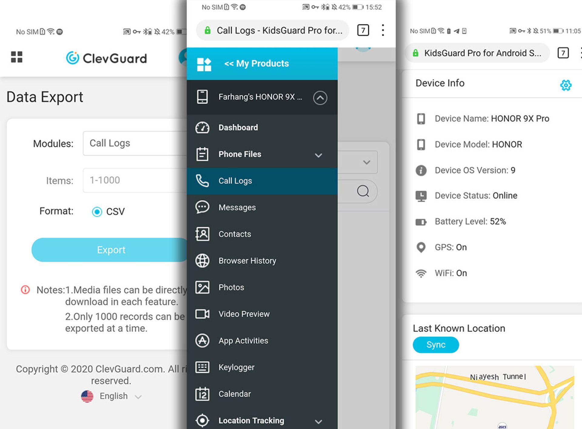 زوم اپ KidsGuard Pro