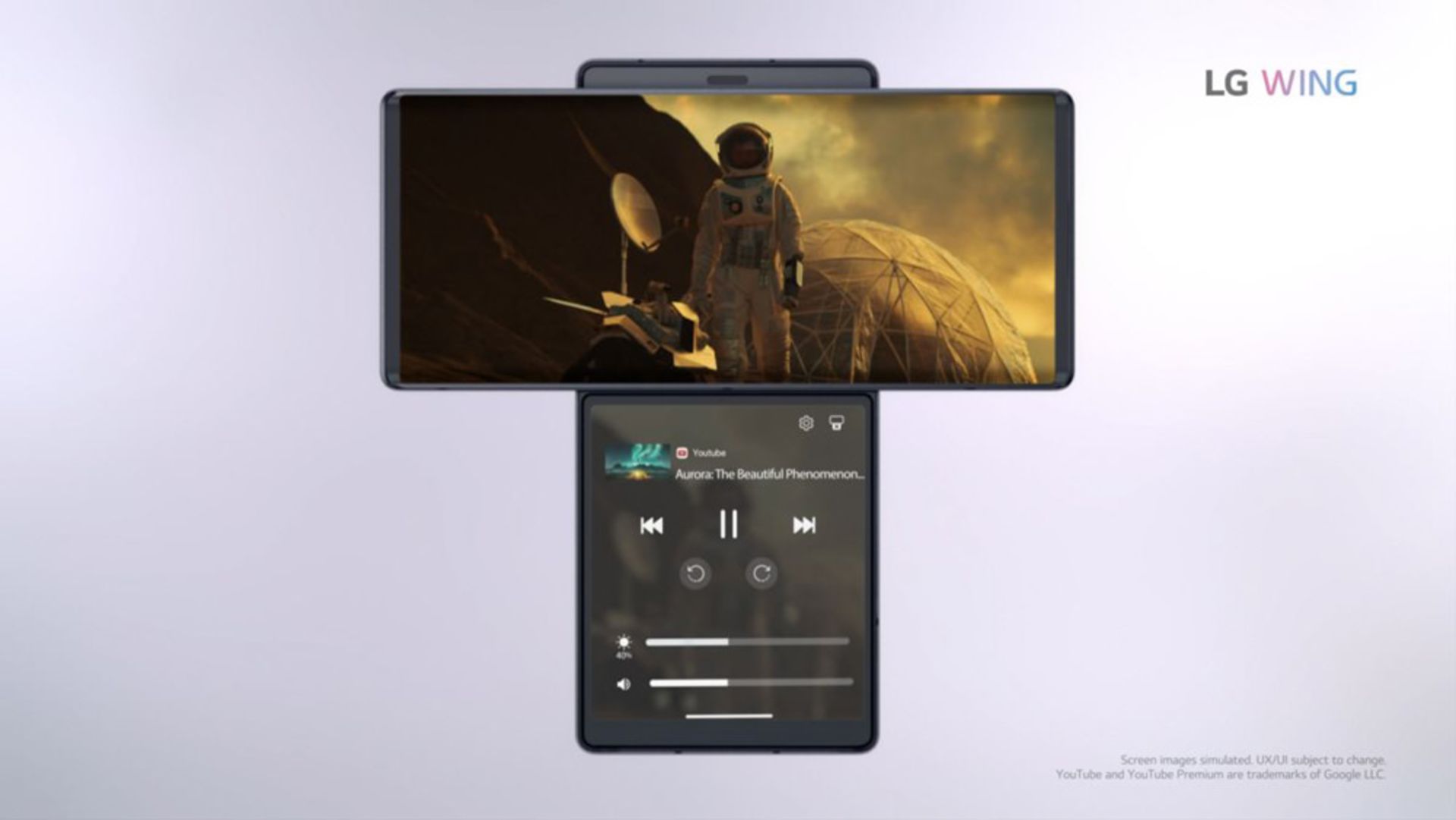 پخش فیلم و تنظیمات مدیا در ال جی وینگ / LG Wing