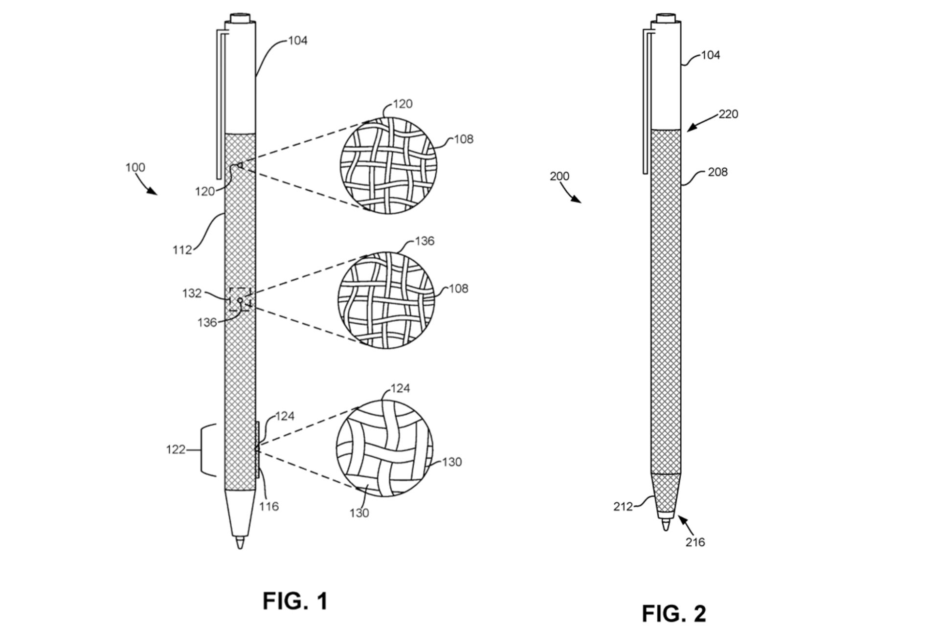 پتنت سرفیس پن / Surface Pen مایکروسافت با پوشش پارچه