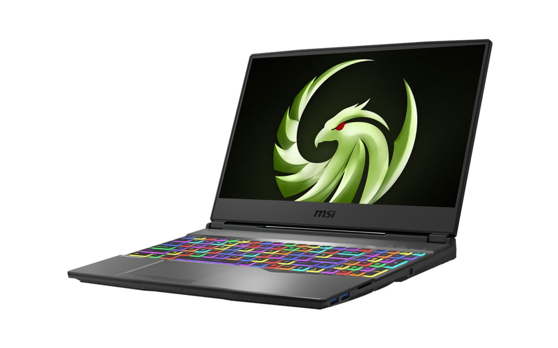 نمای جلو  لپ‌تاپ گیمینگ MSI Alpha 15