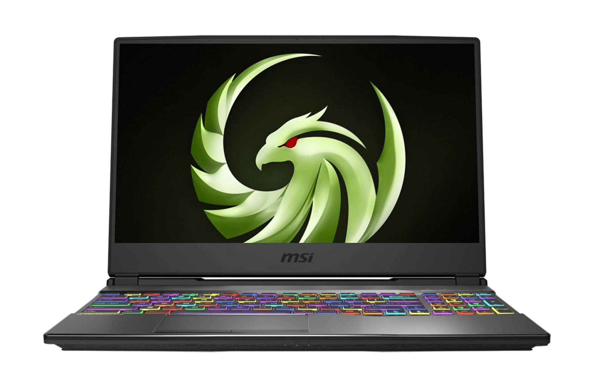 نمای رو به رو  لپ‌تاپ گیمینگ MSI Alpha 15