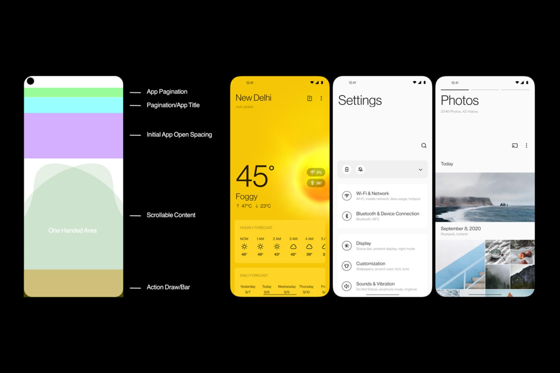 تغییرات عنوان منو در اکسیژن او اس ۱۱ / OxygenOS 11 وان پلاس