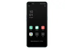 گوشی موبایل Oppo F17 Pro نمای جلو در حال نمایش ایکون برنامه ها / F17 پرو اوپو