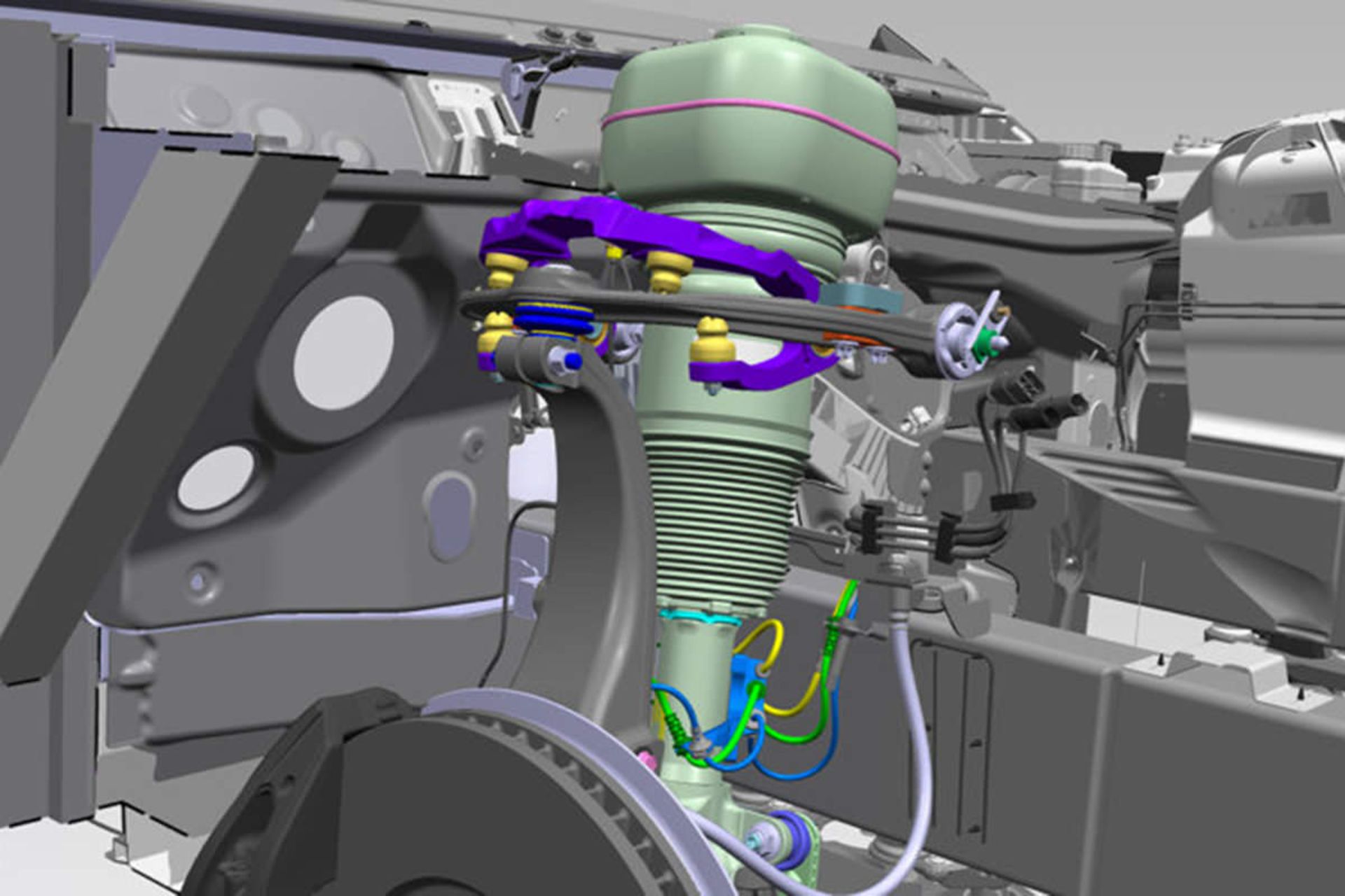 دمپر بازوی کنترلی بالایی سیستم تعلیق روزلرویس گوست / 2021 Rolls-Royce Ghost