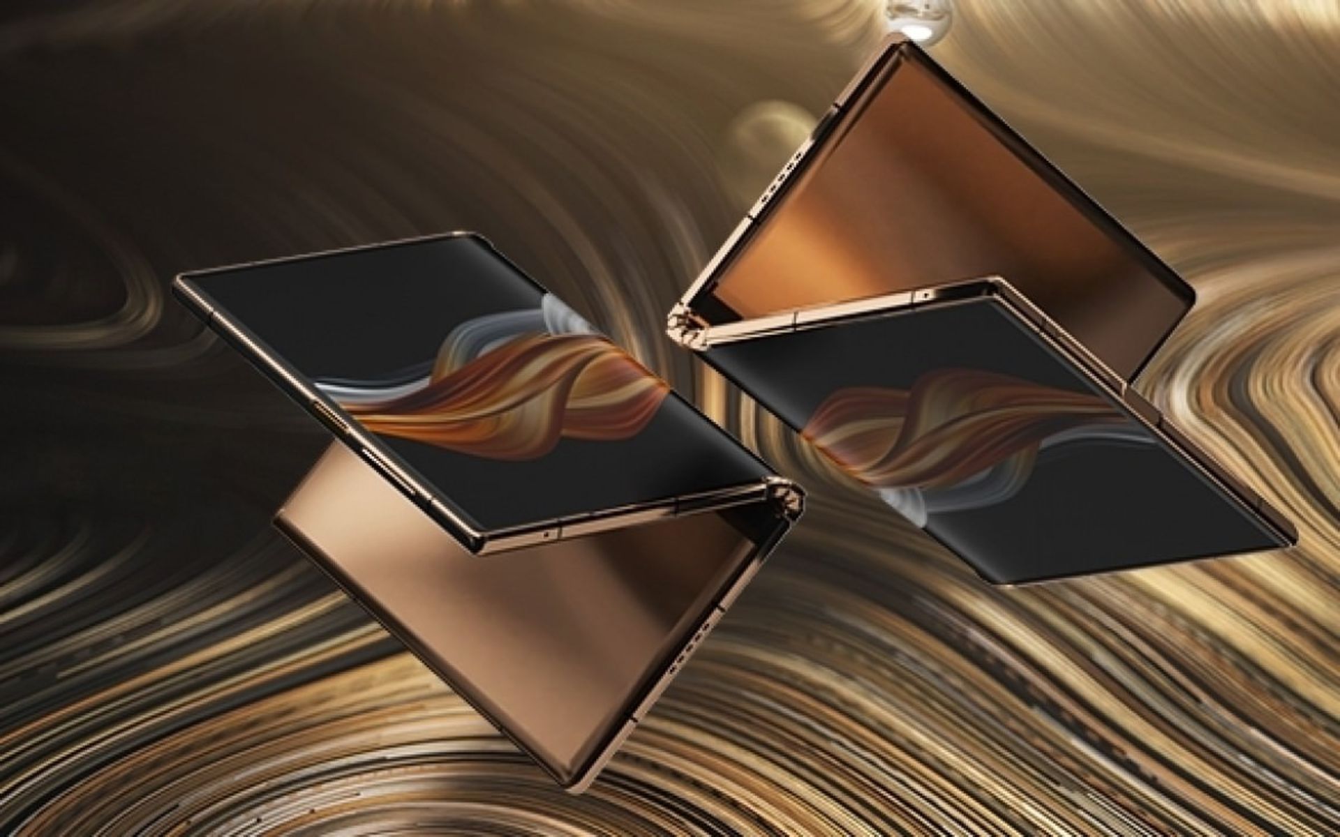 رنگ طلایی گوشی تاشو رویول فلکس پای 2