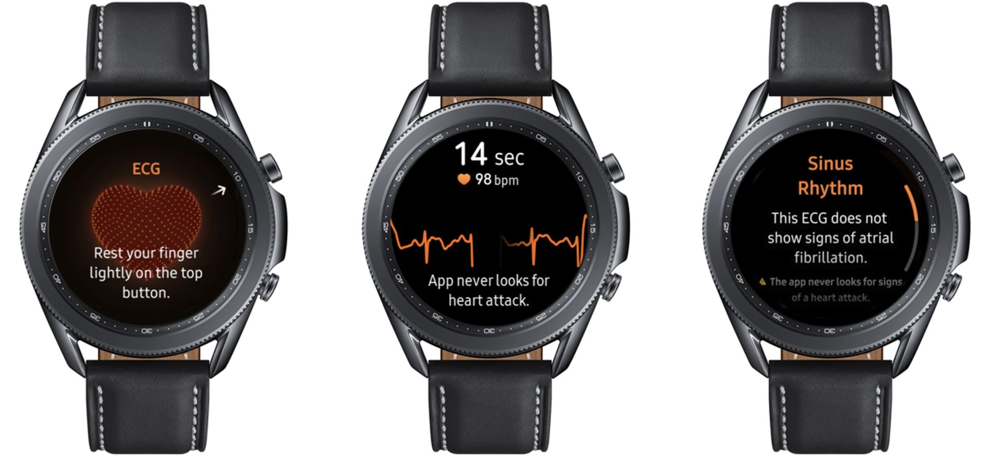 مرجع متخصصين ايران اپليكيشن نوار قلب / ECG ساعت گلكسي واچ 3 / Galaxy Watch 3