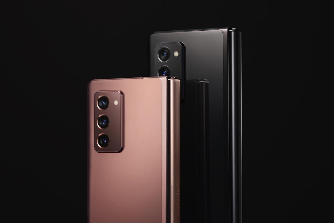 پنل پشتی گلکسی زد فولد 2 / Galaxy Z Fold 2 سامسونگ برنزی و مشکی