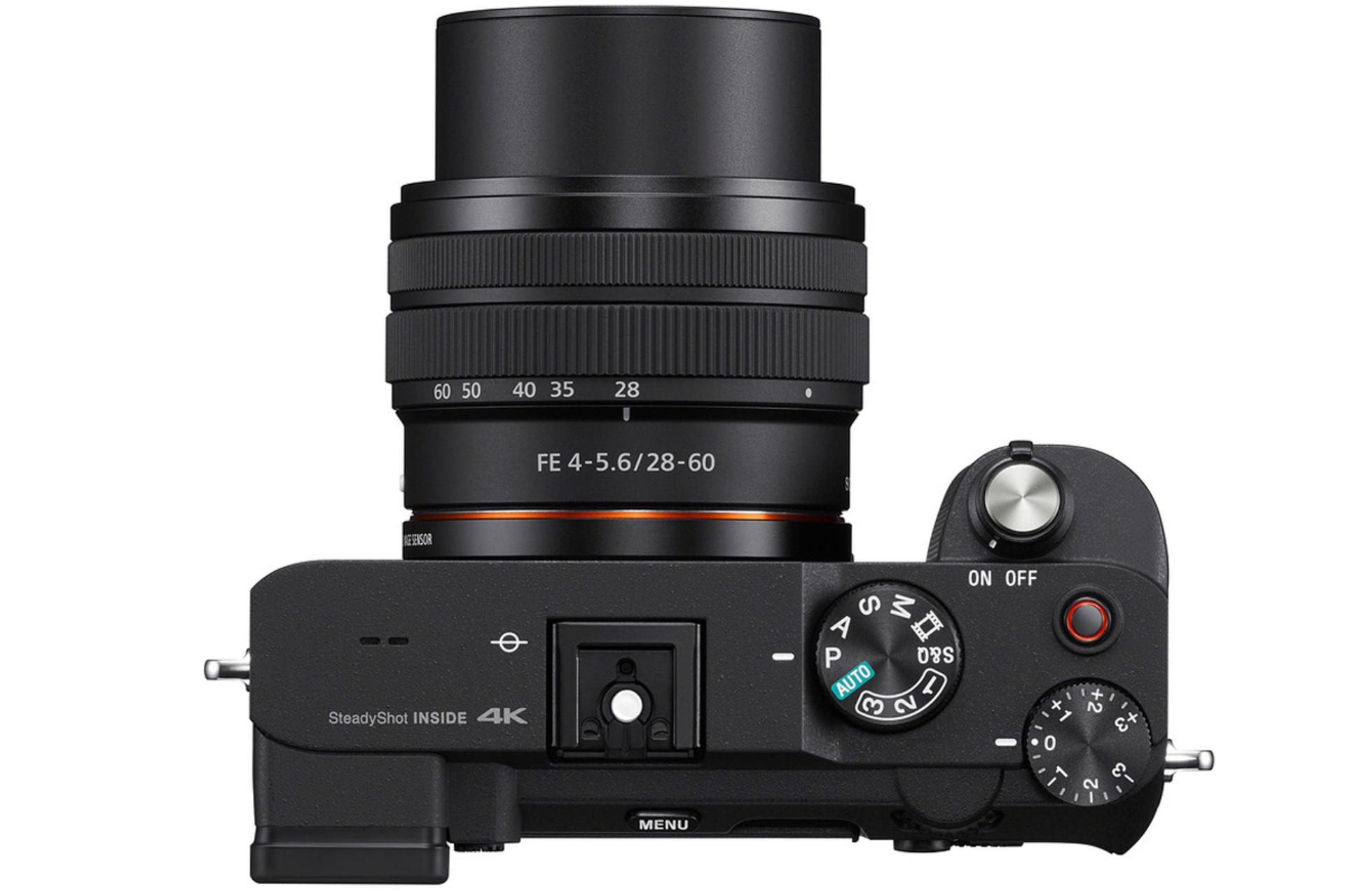 بخش بالایی دوربین سونی Sony A7C