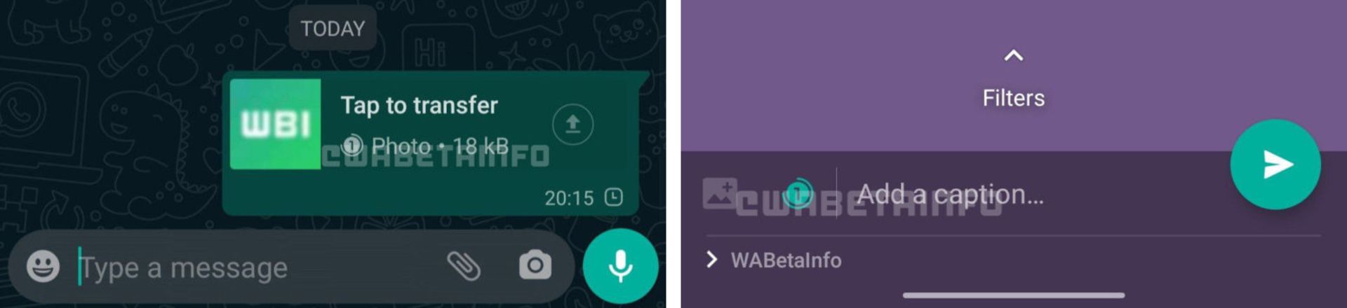 اسکرین شات قابلیت Expiring Media واتساپ / WhatsApp