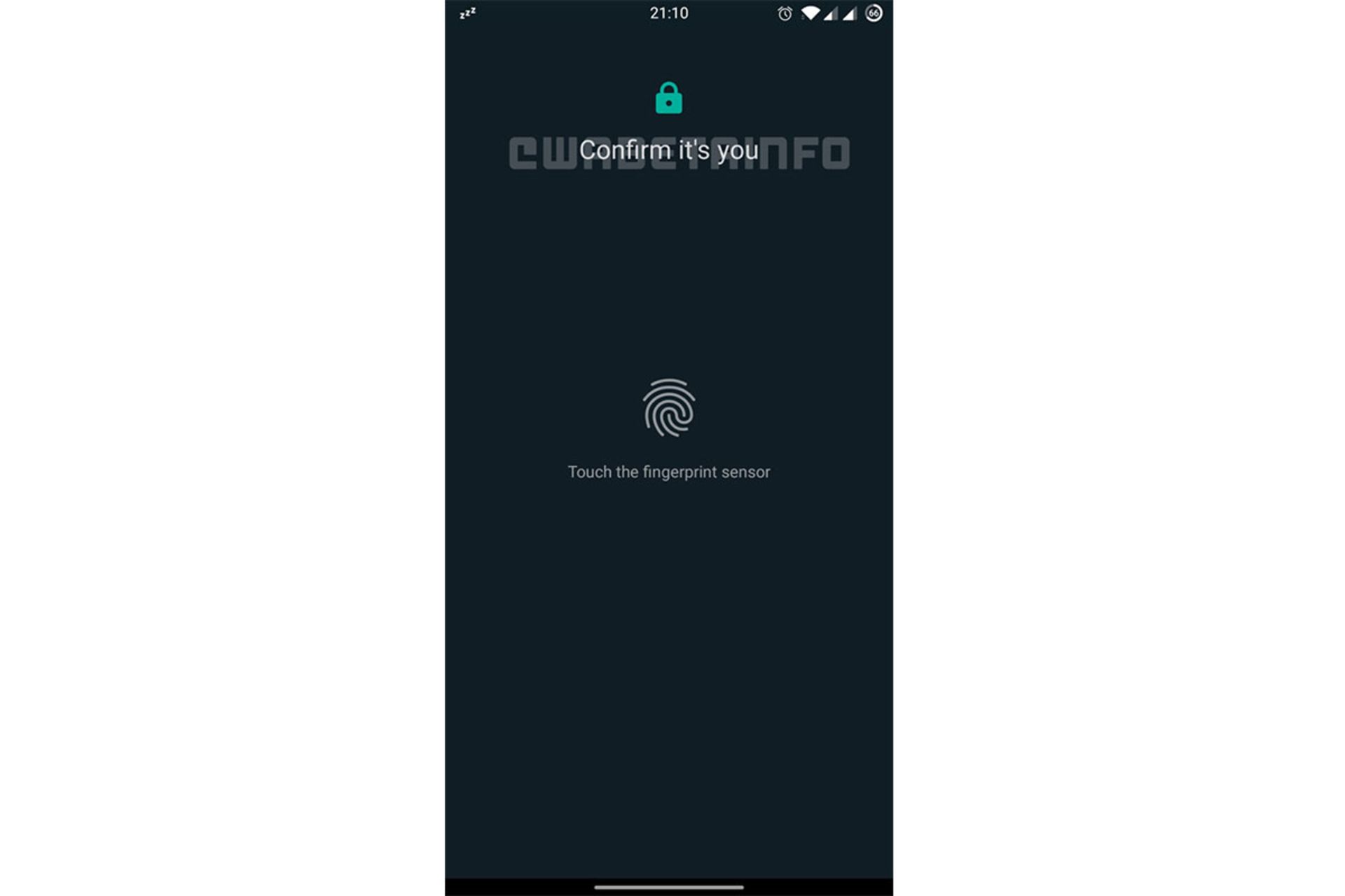 حسگر اثر انگشت واتساپ / WhatsApp Fingerprint Log in