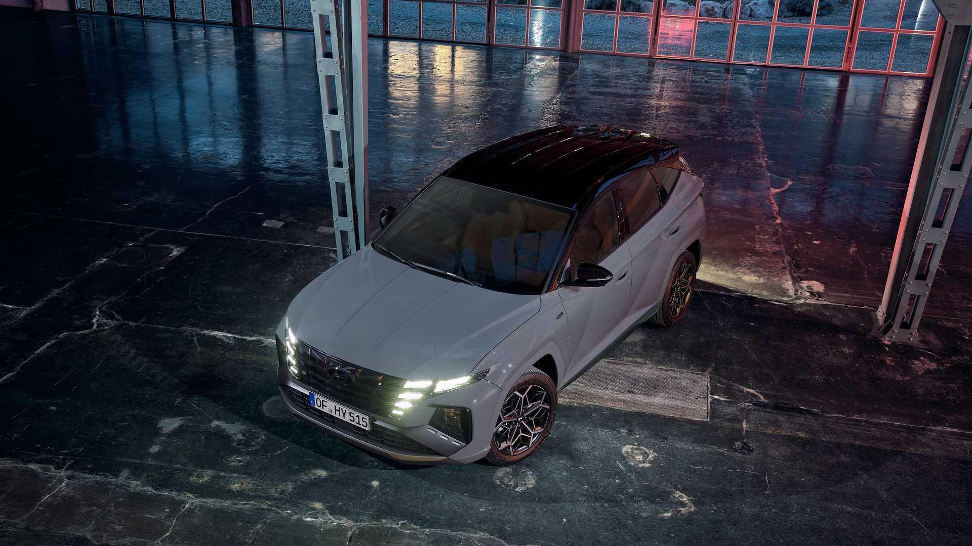 Hyundai Tucson N هیوندای توسان ان لاین نمای بالا
