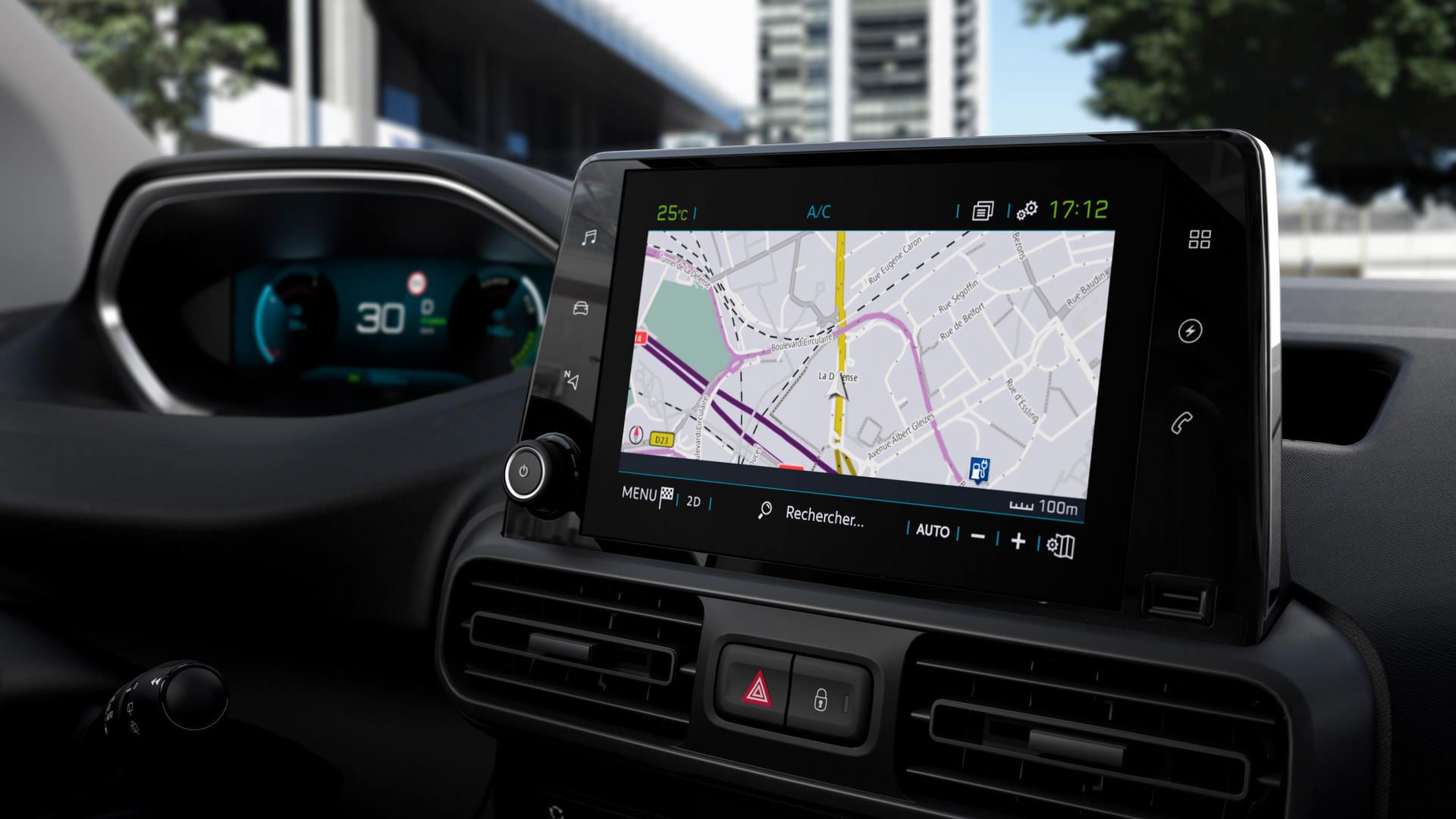 سیستم ناوبری ماهواره ای ون برقی پژو ای-پارتنر / 2021 Peugeot e-Partner Electric van