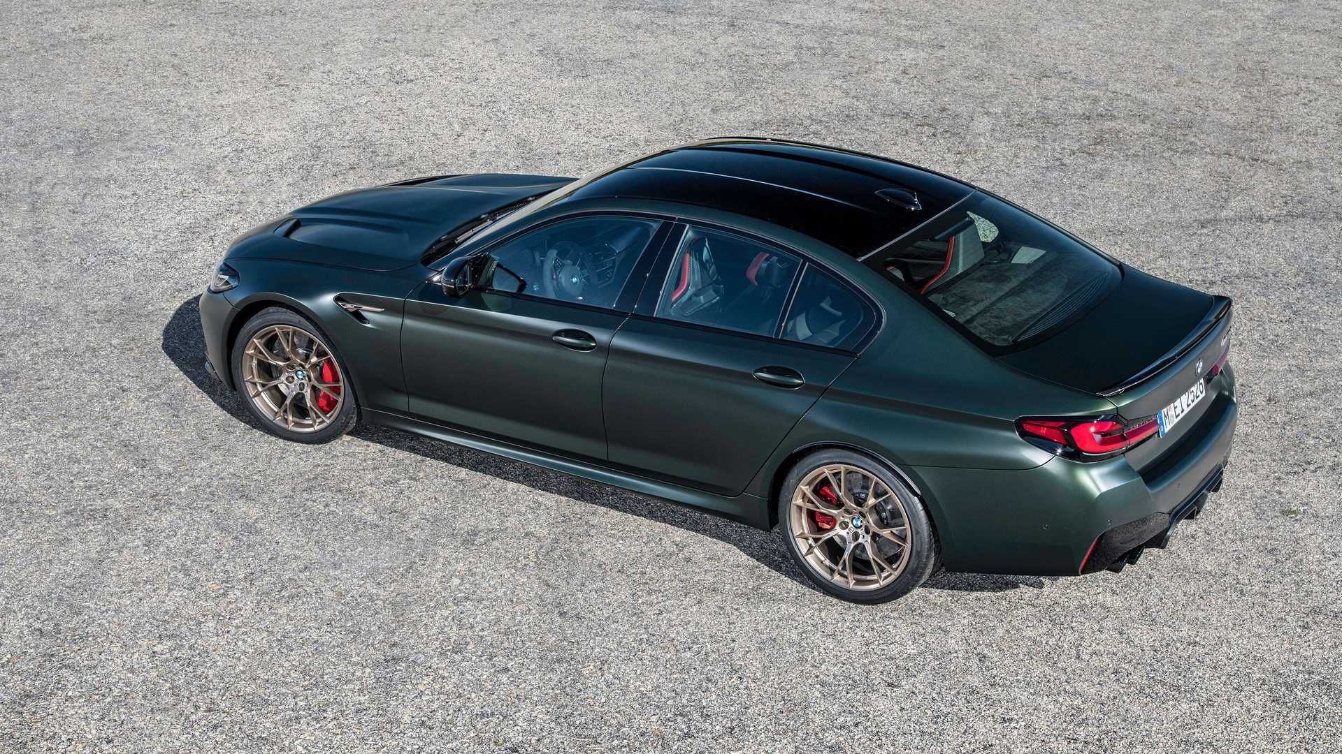 BMW M5 CS بی ام و ام 5 سی اس 2022 نمای بالا عقب