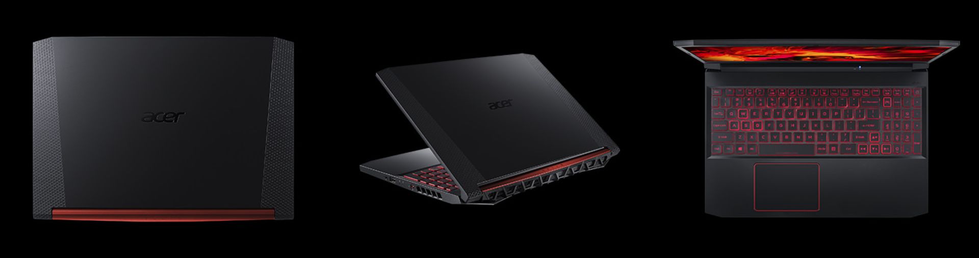 لپ تاپ ایسر نیترو 5 نمای پشت و بالا