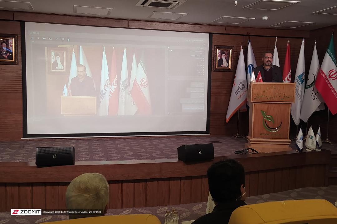 امیر ناظمی رییس سازمان فناوری اطلاعات در مراسم راه اندازی اولین شبکه اینترنت اشیا لینک نت