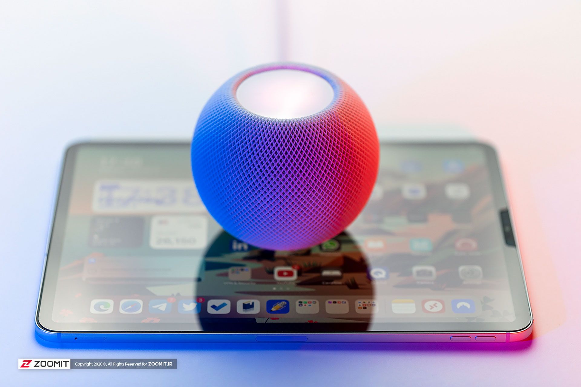 Apple HomePod Mini on iPad Pro 11-inch 2020