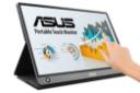 نمای جلو زاویه دار مانیتور ایسوس 16 اینچ مدل MB16AMT رنگ مشکی
