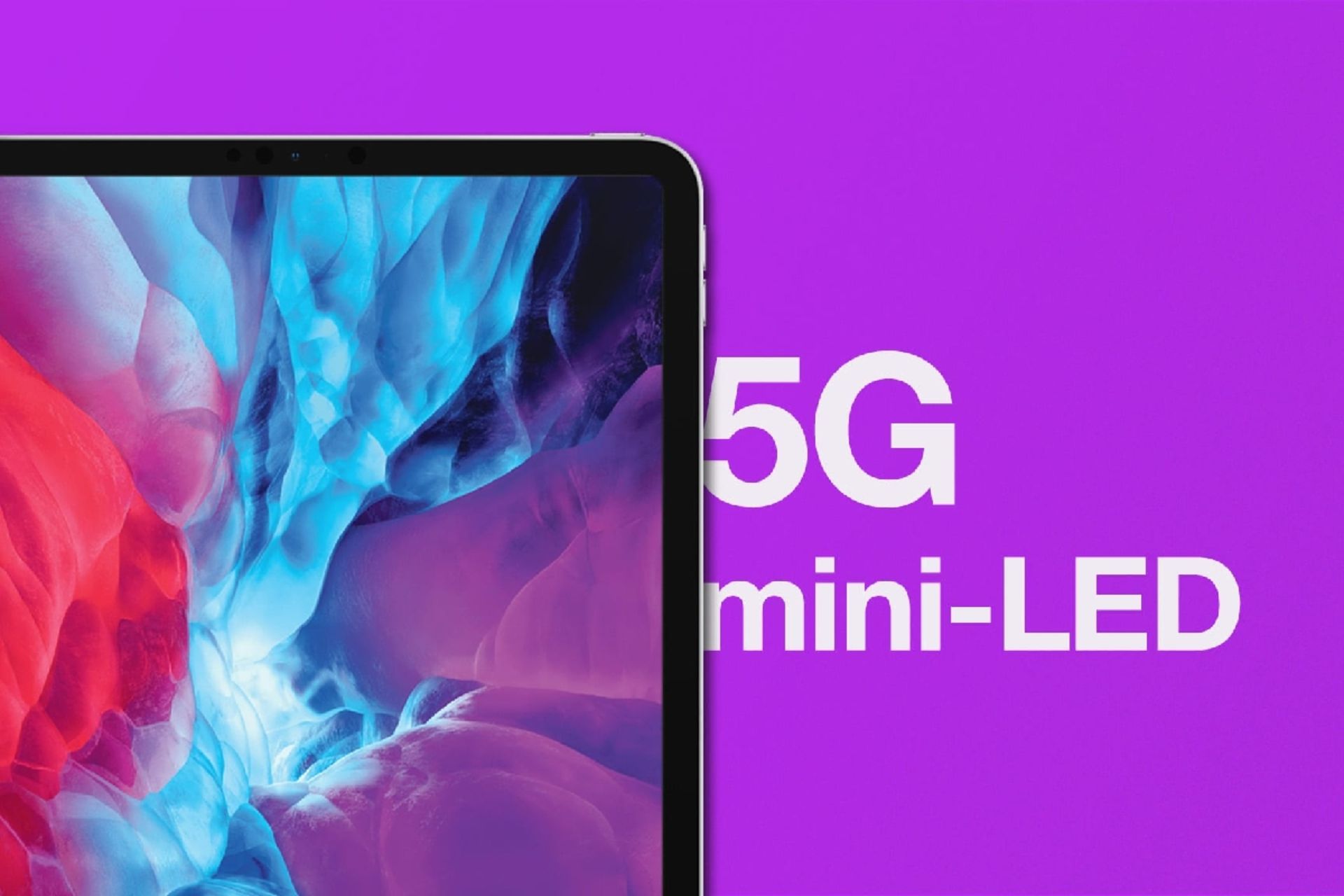 پوستر آیپد پرو مجهز به نمایشگر مینی LED و 5G