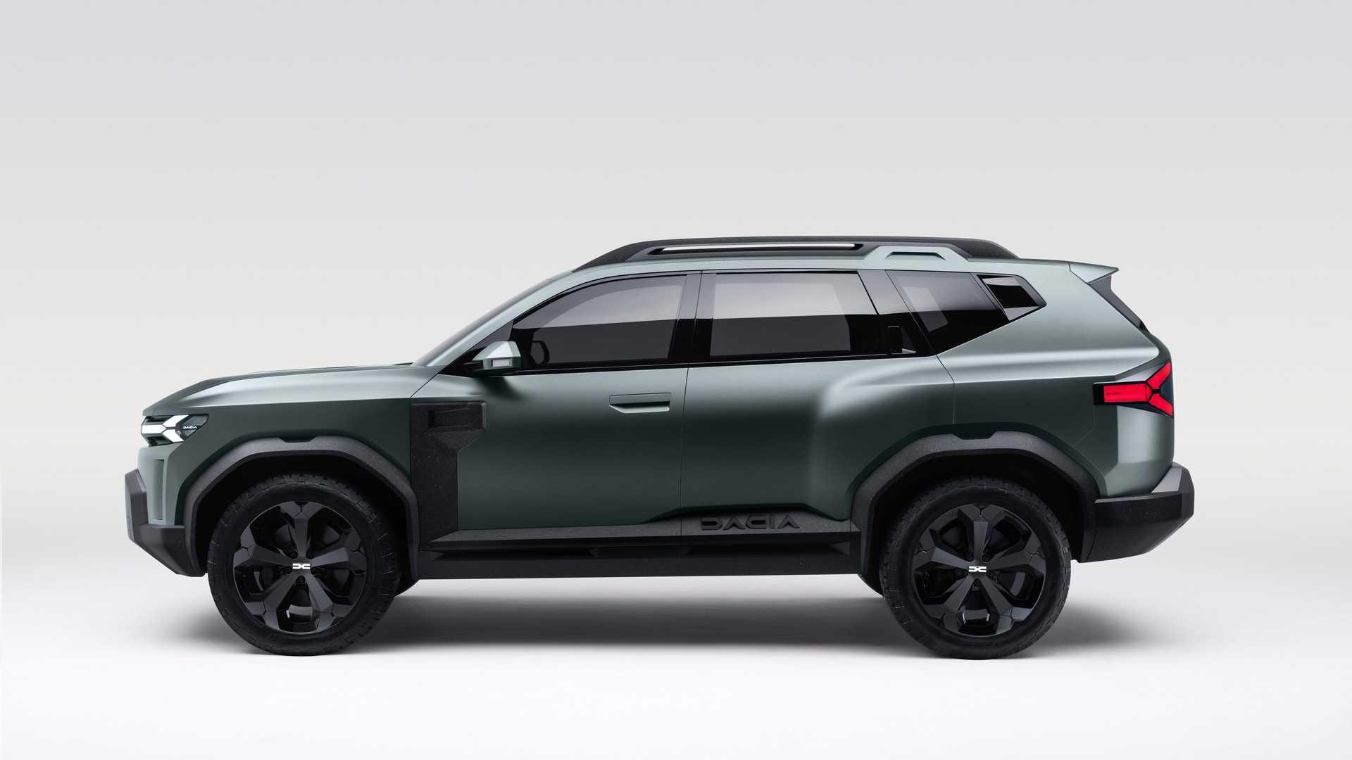 Dacia Bigster concept  داچیا بیگستر شاسی بلند مفهومی نمای جانبی