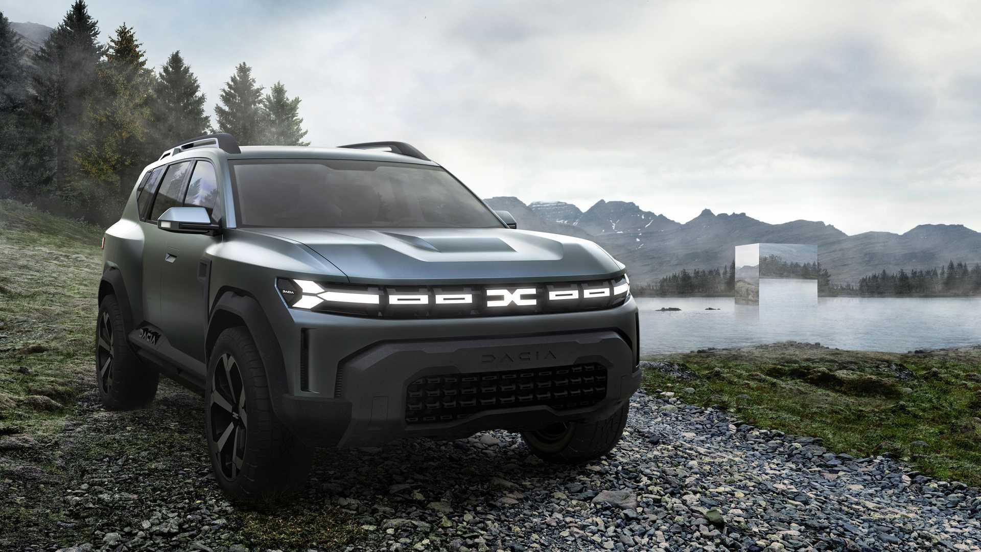 Dacia Bigster concept  داچیا بیگستر شاسی بلند مفهومی نمای مقابل