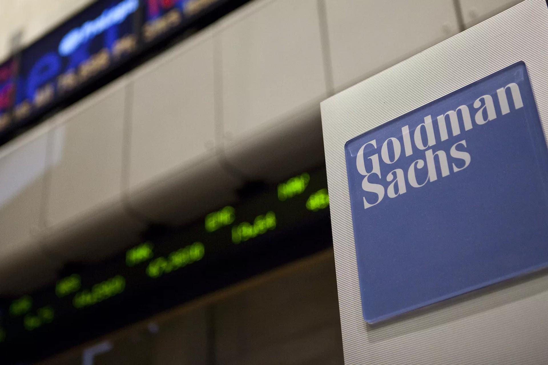 لوگو گلدمن ساکس / Goldman Sachs در داخل بانک