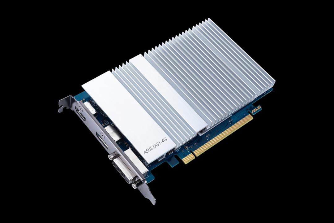 نمای پشت پردازنده گرافیکی دسکتاپ اینتل Iris Xe DG1