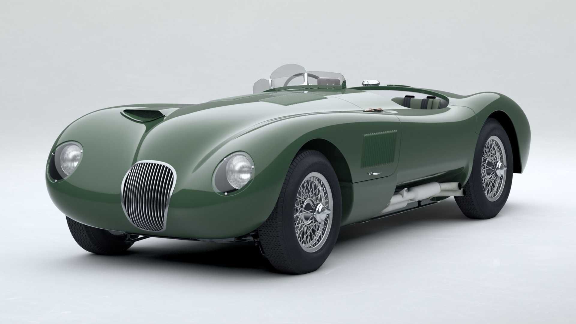Jaguar C-Type Continuation جگوار سی تایپ 2022 نمای روبرو