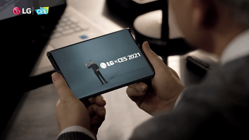 ال جی رولبل / LG Rollable / گوشی رول شدنی الجی در تیزر CES 2021