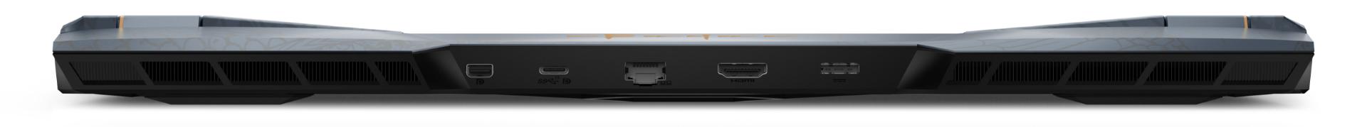 بخش پشتی MSI GE76 Raider Dragon Edition Tiamat درگاه ها