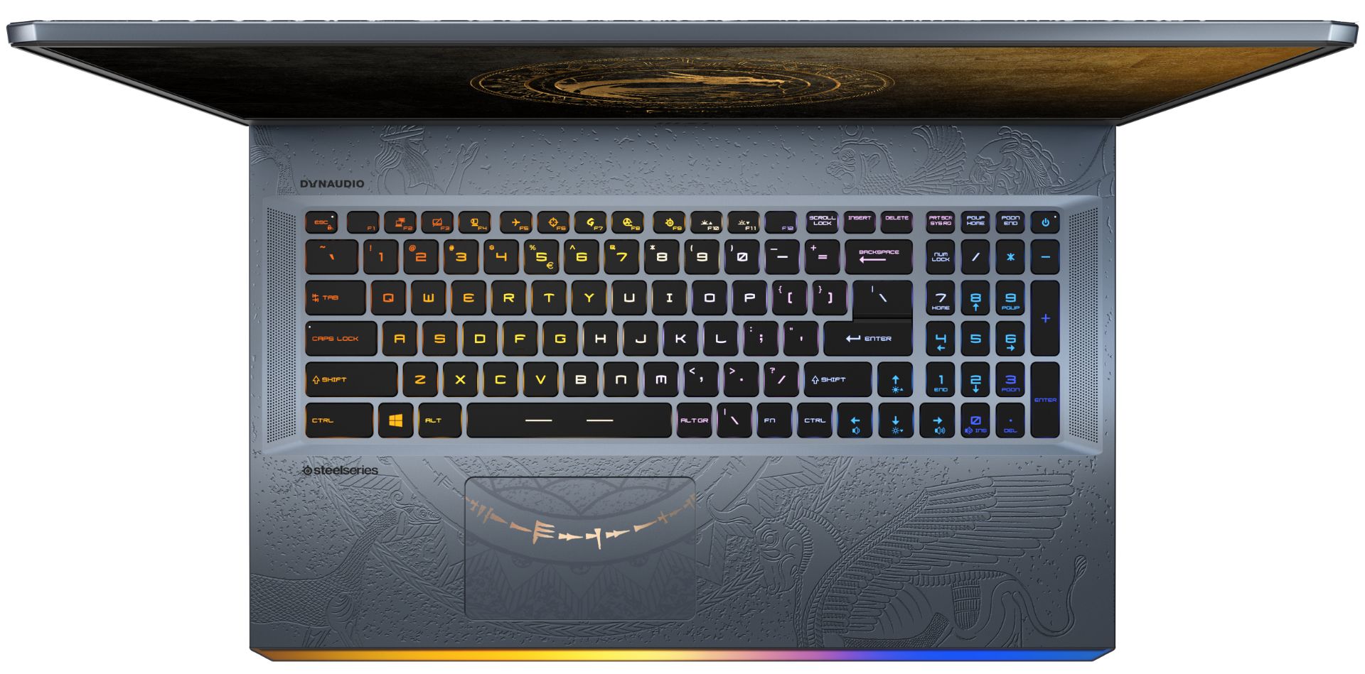 لپ تاپ گیمینگ MSI GE76 Raider Dragon Edition Tiamat از نمای بالا