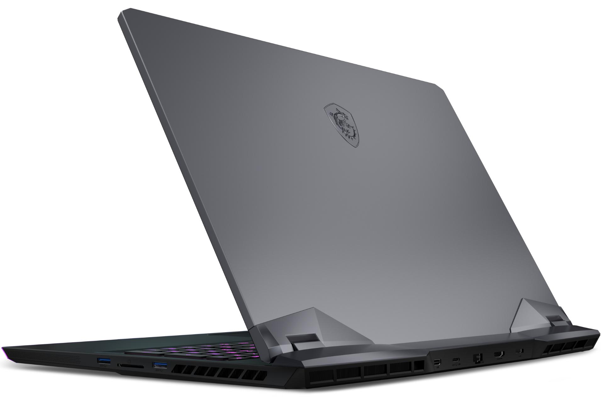 لپ تاپ MSI GE76 Raider از نمای پشت