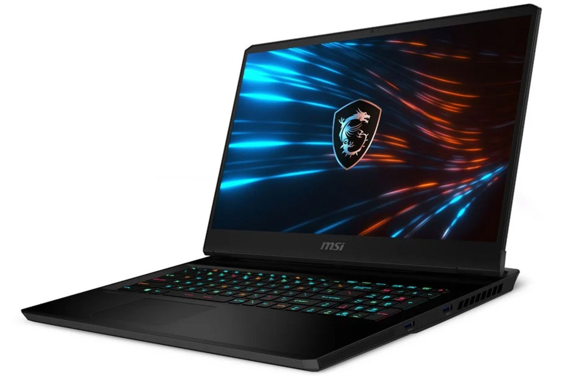 لپ تاپ گیمینگ MSI GP76 Leopard از نمای سه رخ جلو