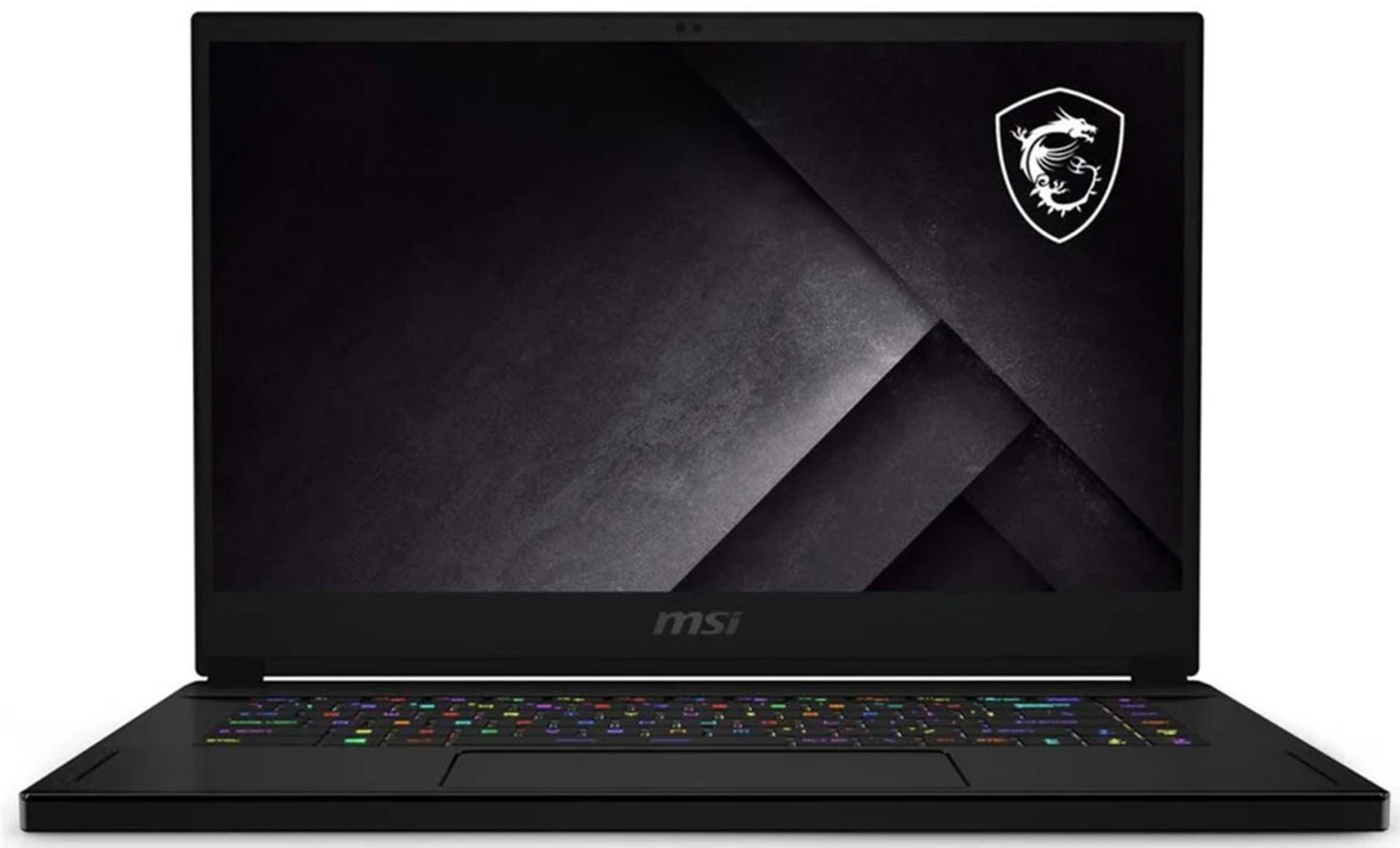 لپ تاپ گیمینگ MSI GS66 Stealth از نمای جلو مشکی