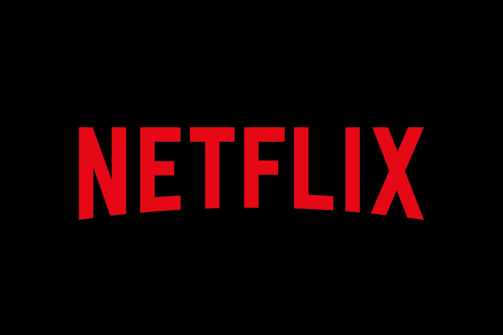 لوگو نتفلیکس / Netflix / نت فلیکس در پس زمینه مشکی
