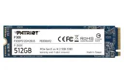 نمای روبرو SSD پتریوت Patriot P300 NVMe M.2 512GB ظرفیت 512 گیگابایت