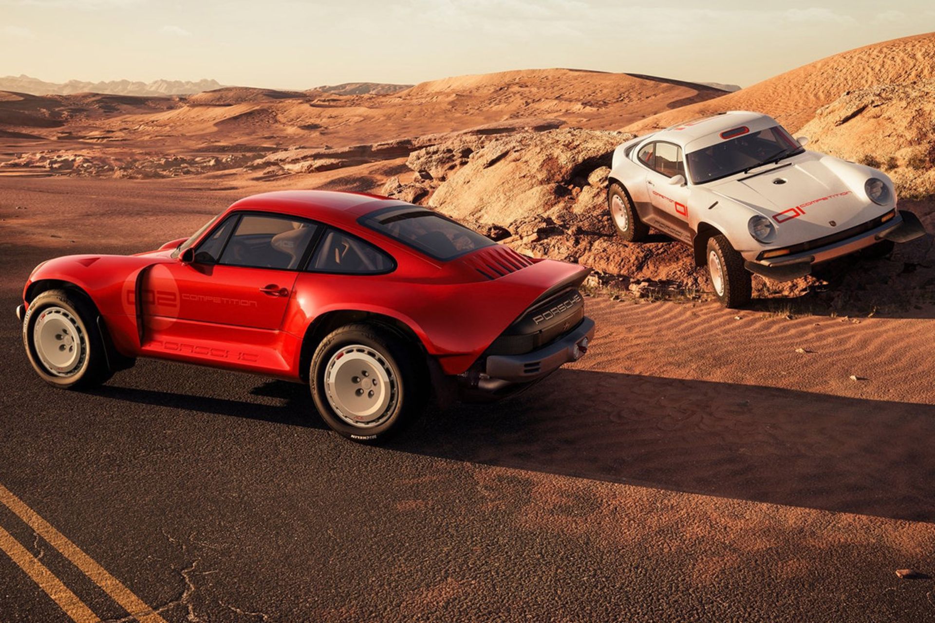  Porsche 911 ACS Singer red and white/ پورشه ۹۱۱ سینگر رالی سفید و قرمز 