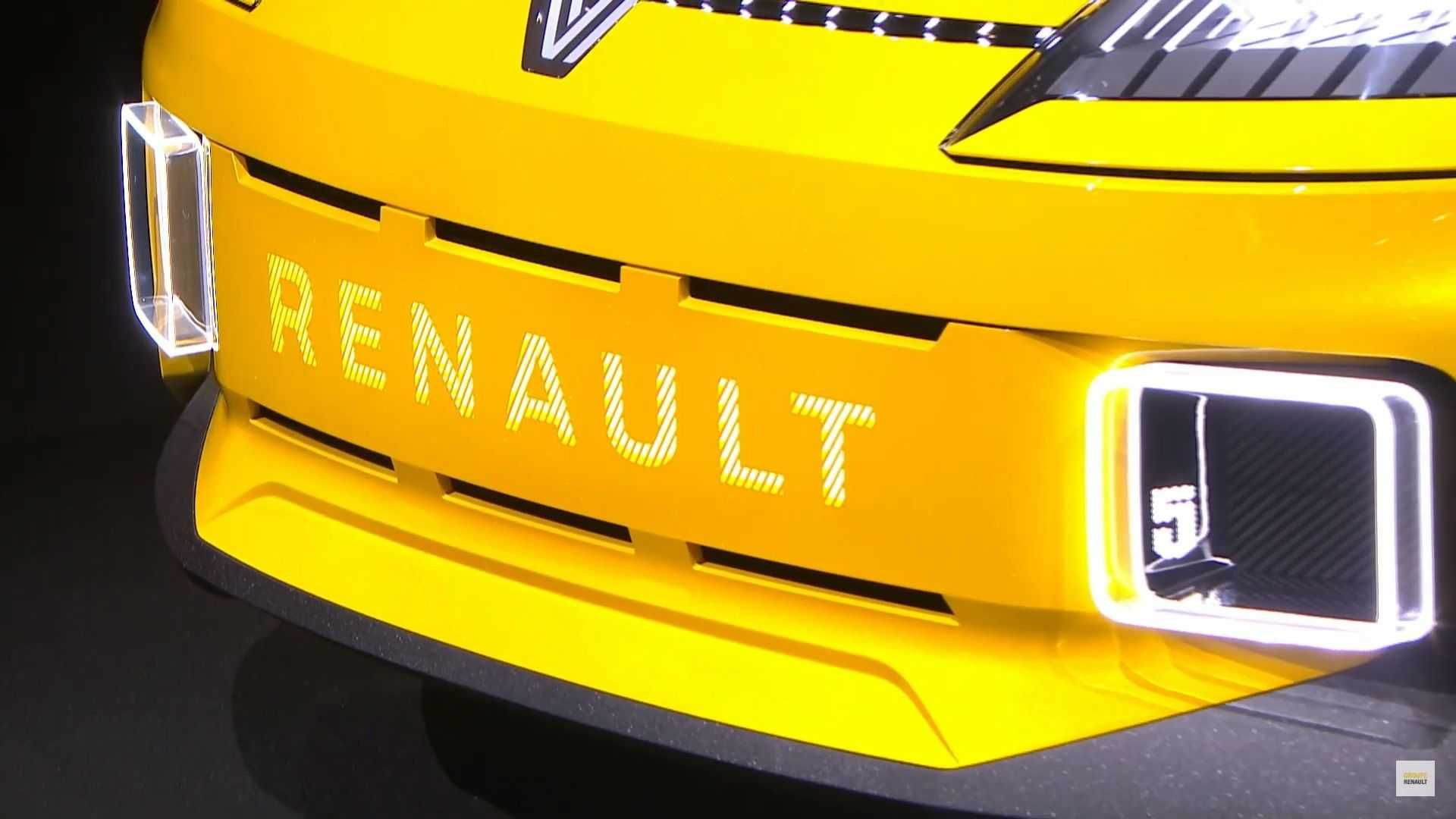renault 5 EV رنو 5 برقی نمای سپر و چراغ