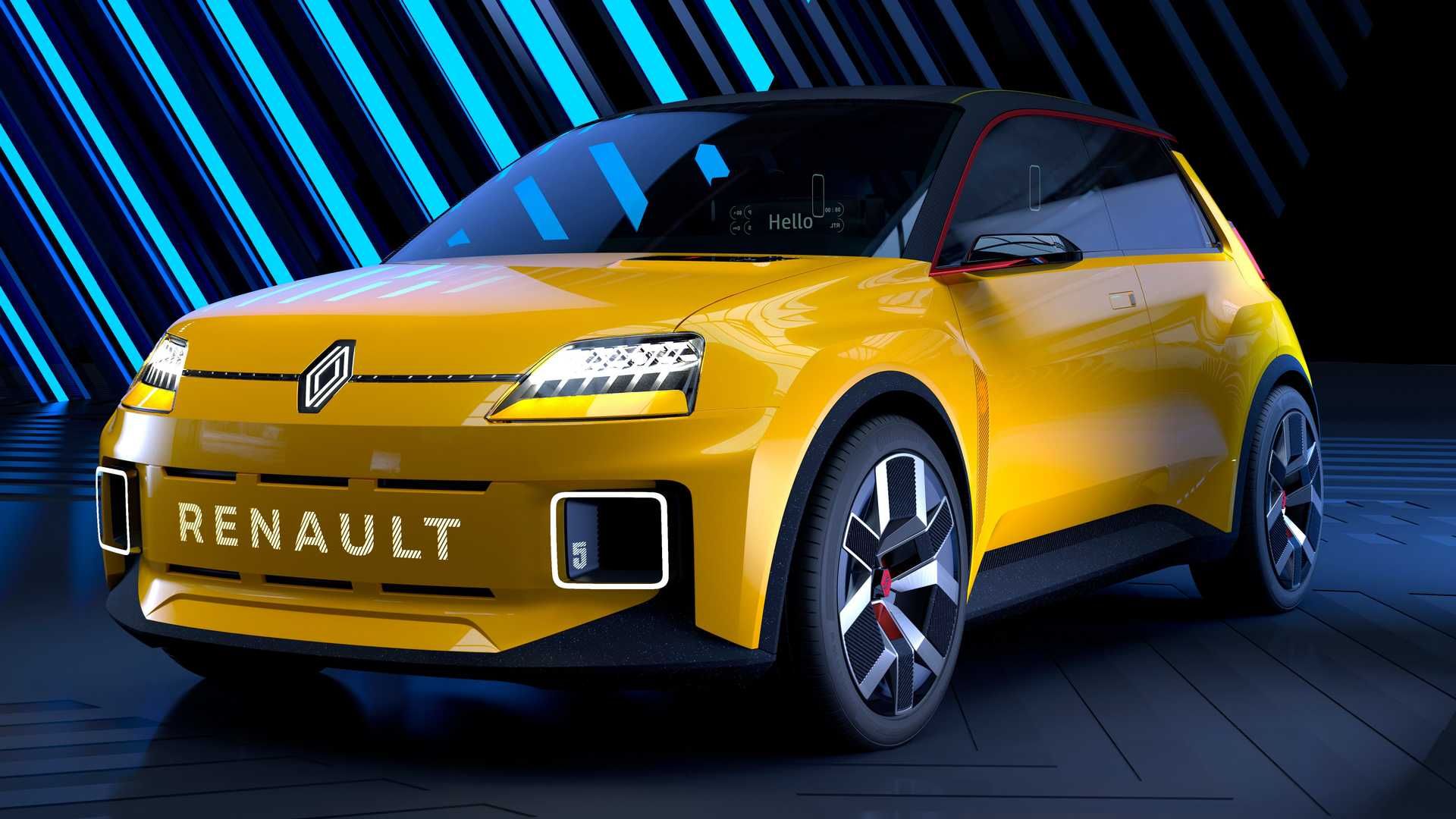 renault 5 EV رنو 5 برقی نمای روبرو