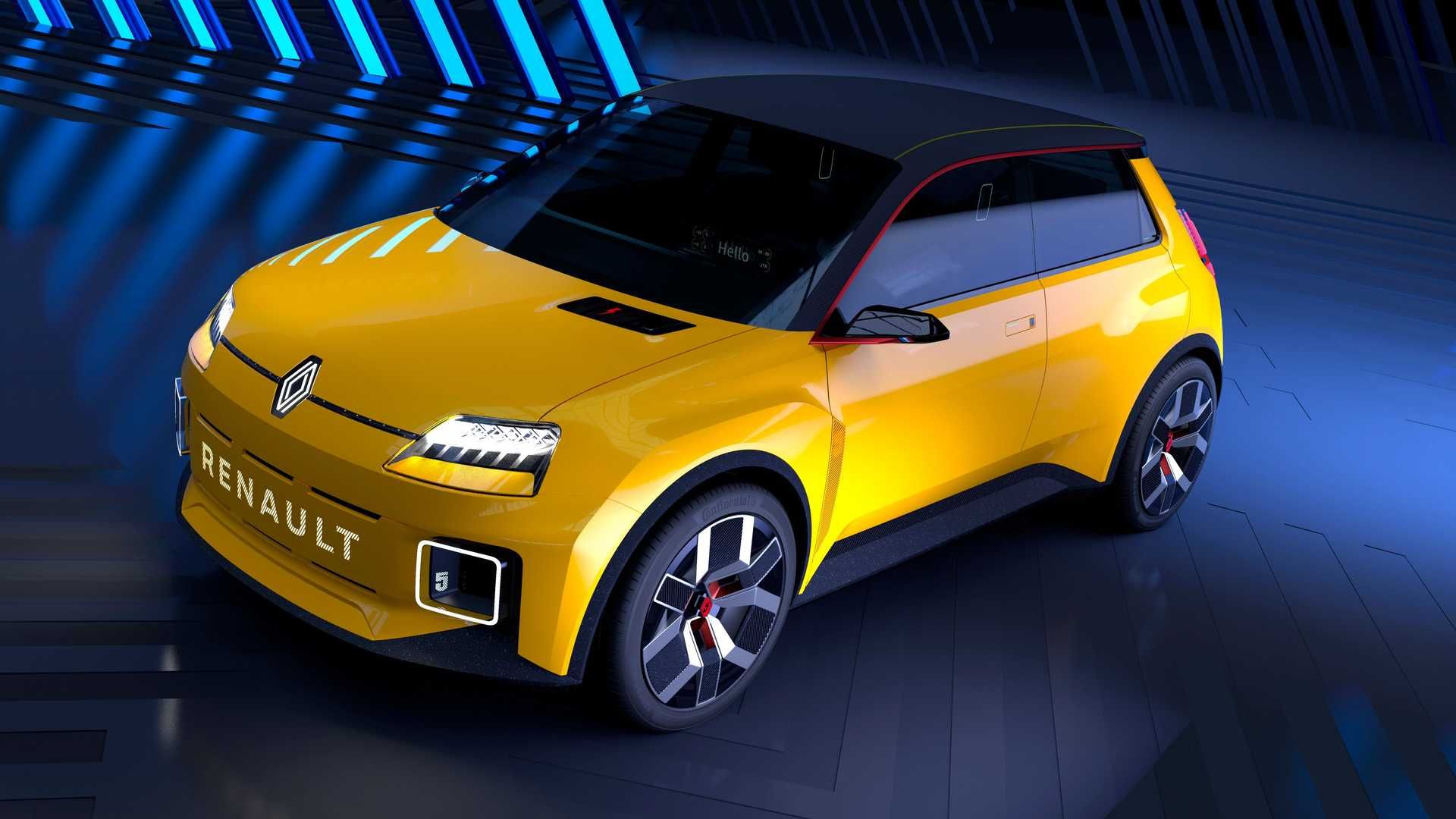 renault 5 EV رنو 5 برقی نمای بالا