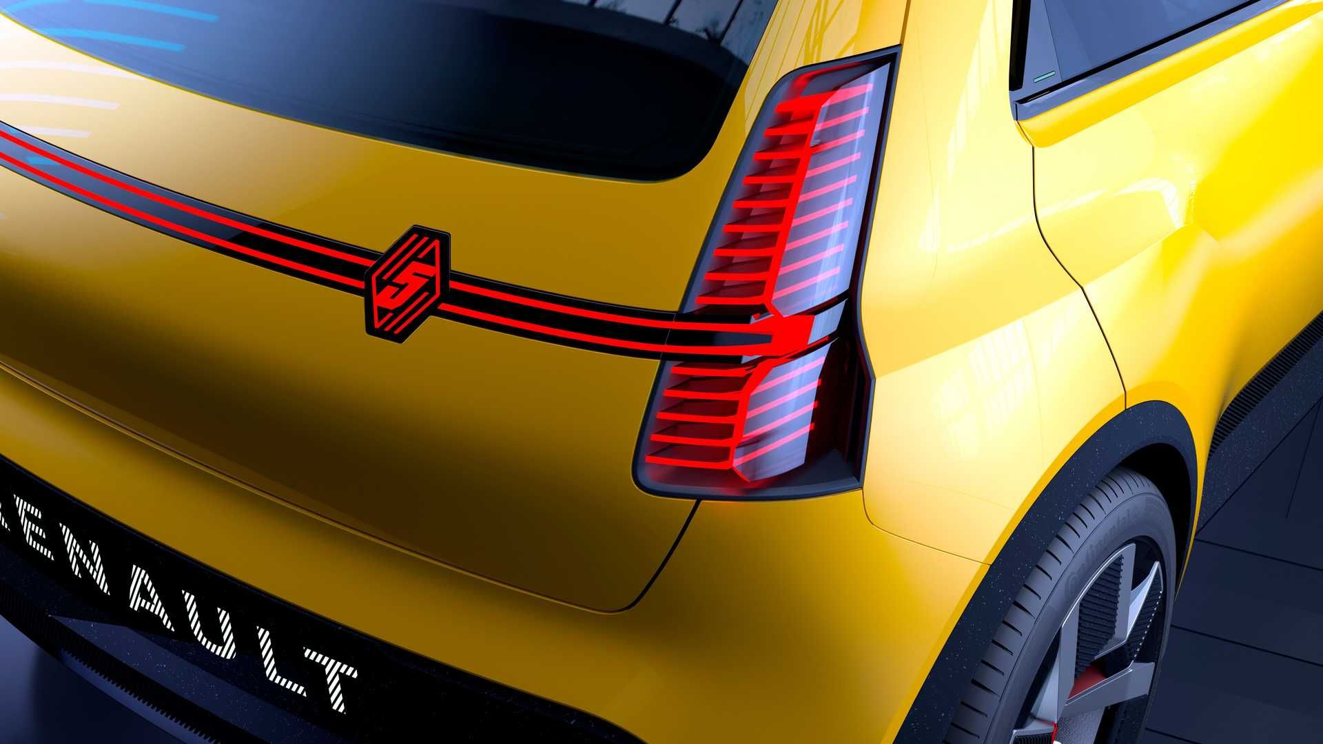 renault 5 EV رنو 5 برقی نمای چراغ عقب