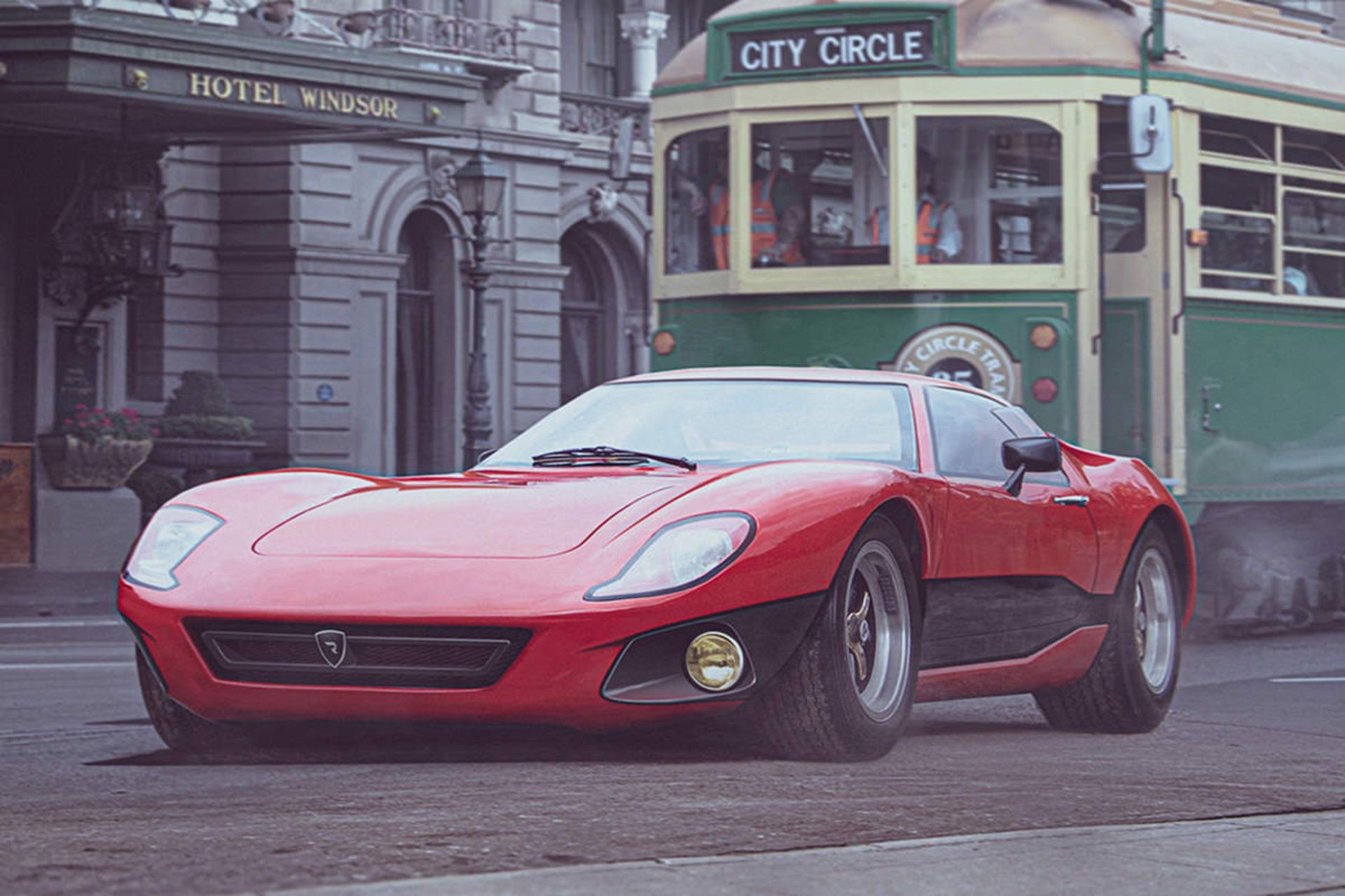 rimac concept one 1960s render / رندر ریمک کانسپت وان