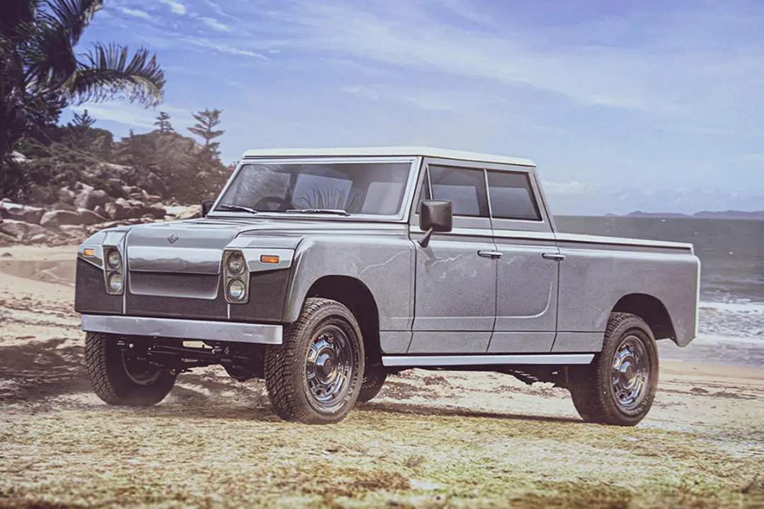 rivian r1t 1960s render / رندر ریوین